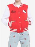Hello Kitty Varsity Jacket, RED  WHITE, hi-res