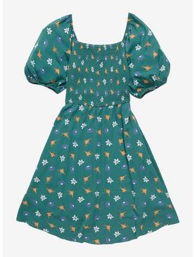 Plus Size Her Universe Disney Aladdin Icons Allover Print Smocked Dress - BoxLunch Exclusive, , hi-res