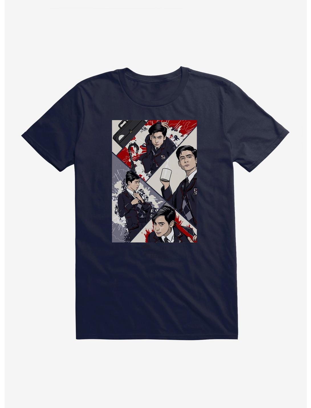 The Umbrella Academy Number Five Comic T-Shirt, NAVY, hi-res
