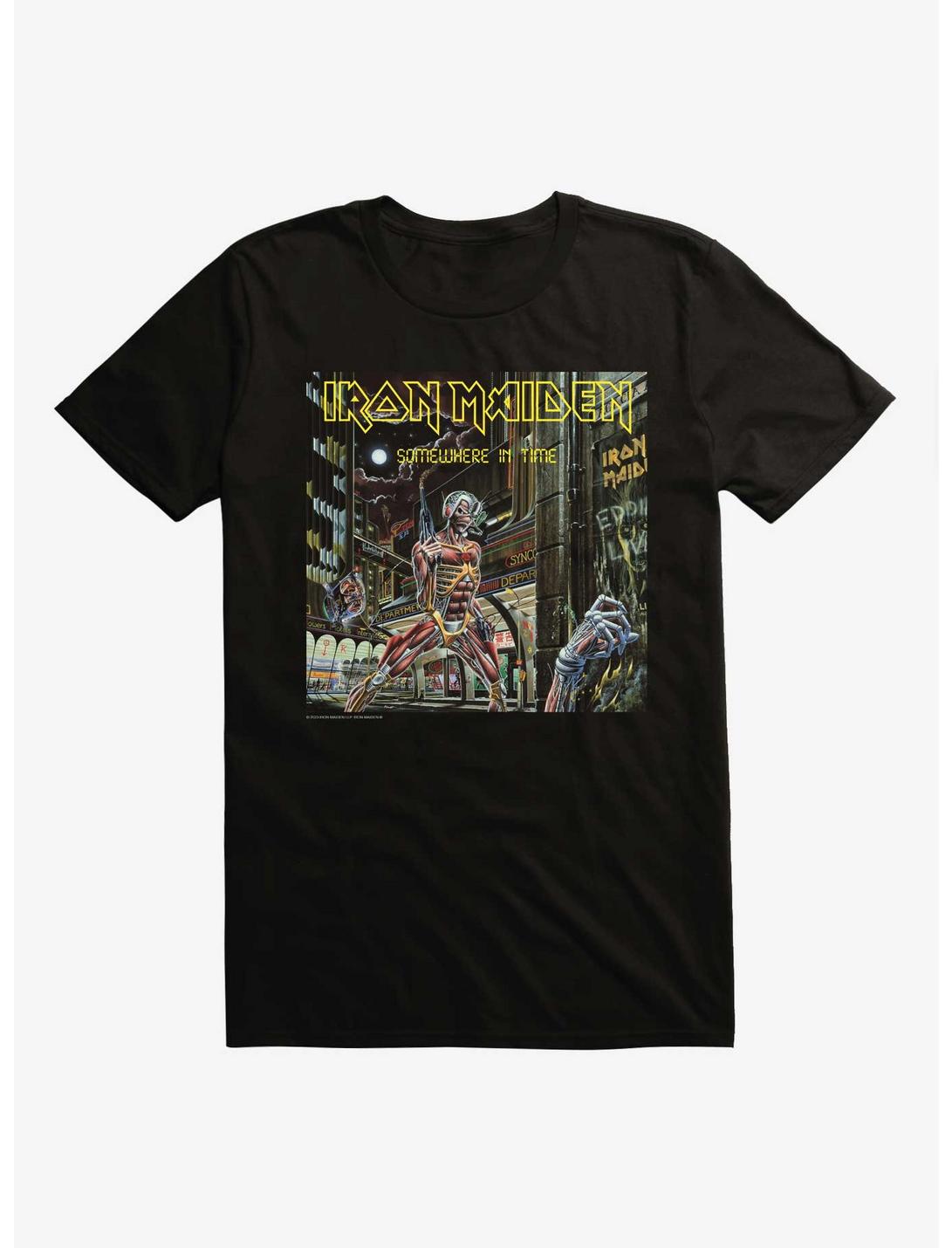 Iron Maiden Somewhere In Time T-Shirt, BLACK, hi-res