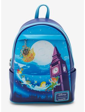 Loungefly Disney Peter Pan Nighttime Flight Glow-in-the-Dark Mini Backpack - BoxLunch Exclusive, , hi-res