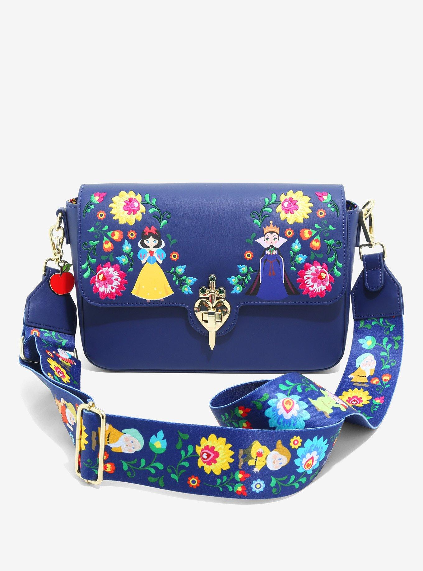 Loungefly Disney Snow White and the Seven Dwarves Folk Character Crossbody Bag BoxLunch Exclusive