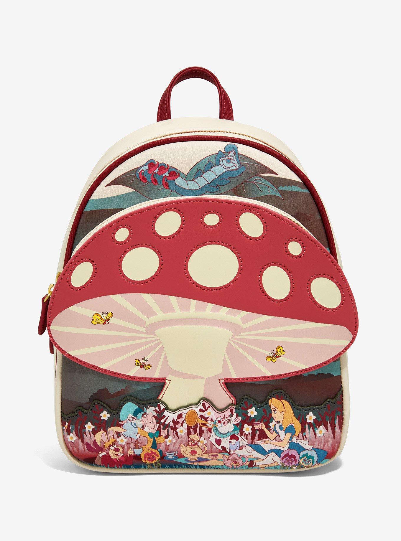 Loungefly Disney Alice in Wonderland Mushroom Tea Party Mini Backpack - BoxLunch Exclusive