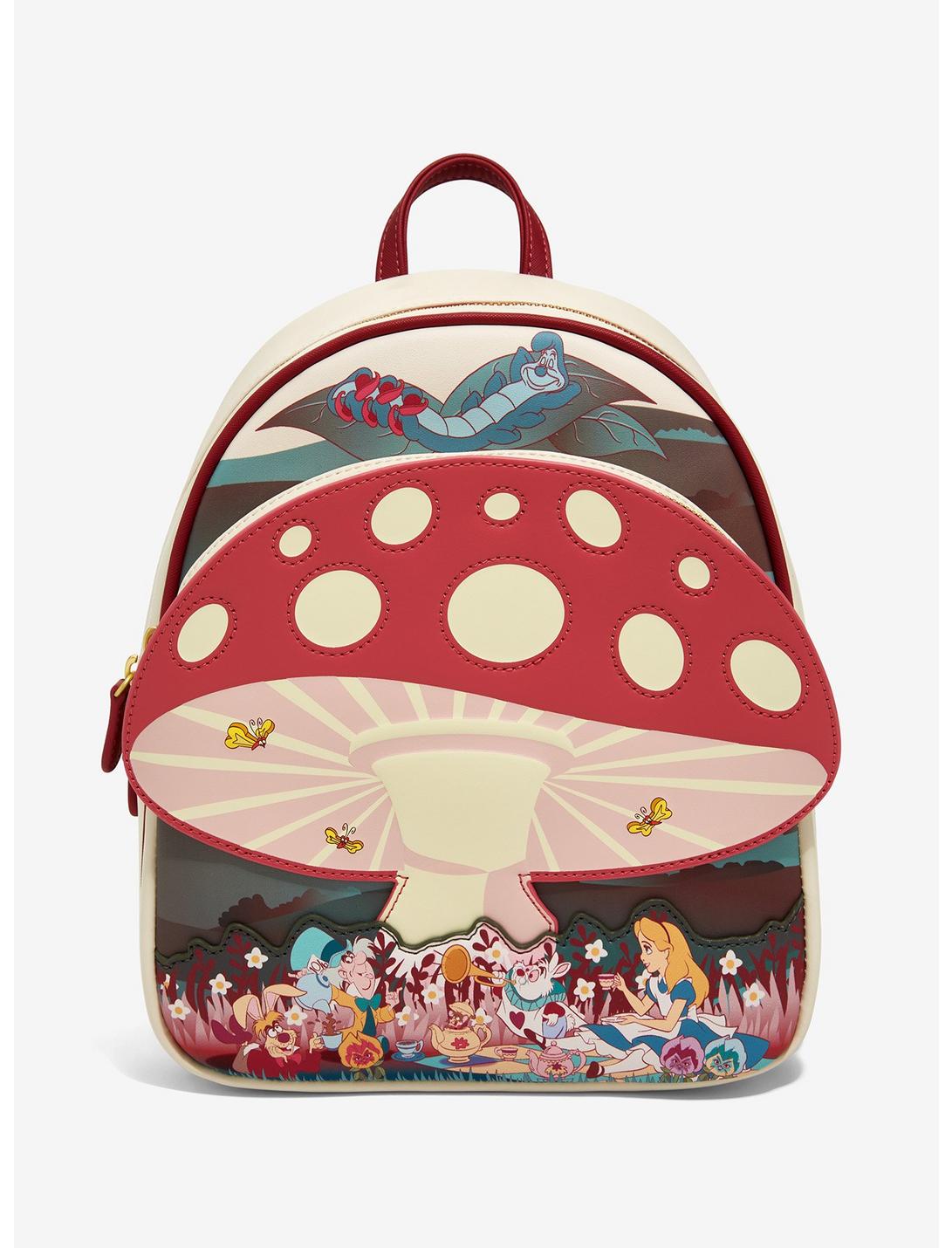 Loungefly Disney Alice in Wonderland Mushroom Tea Party Mini Backpack - BoxLunch Exclusive, , hi-res