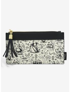 Loungefly Alice in Wonderland Line Art Allover Print Wallet - BoxLunch Exclusive, , hi-res