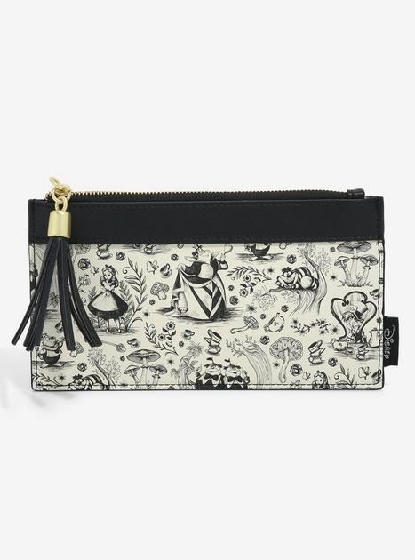 Loungefly Alice in Wonderland Line Art Allover Print Wallet - BoxLunch ...