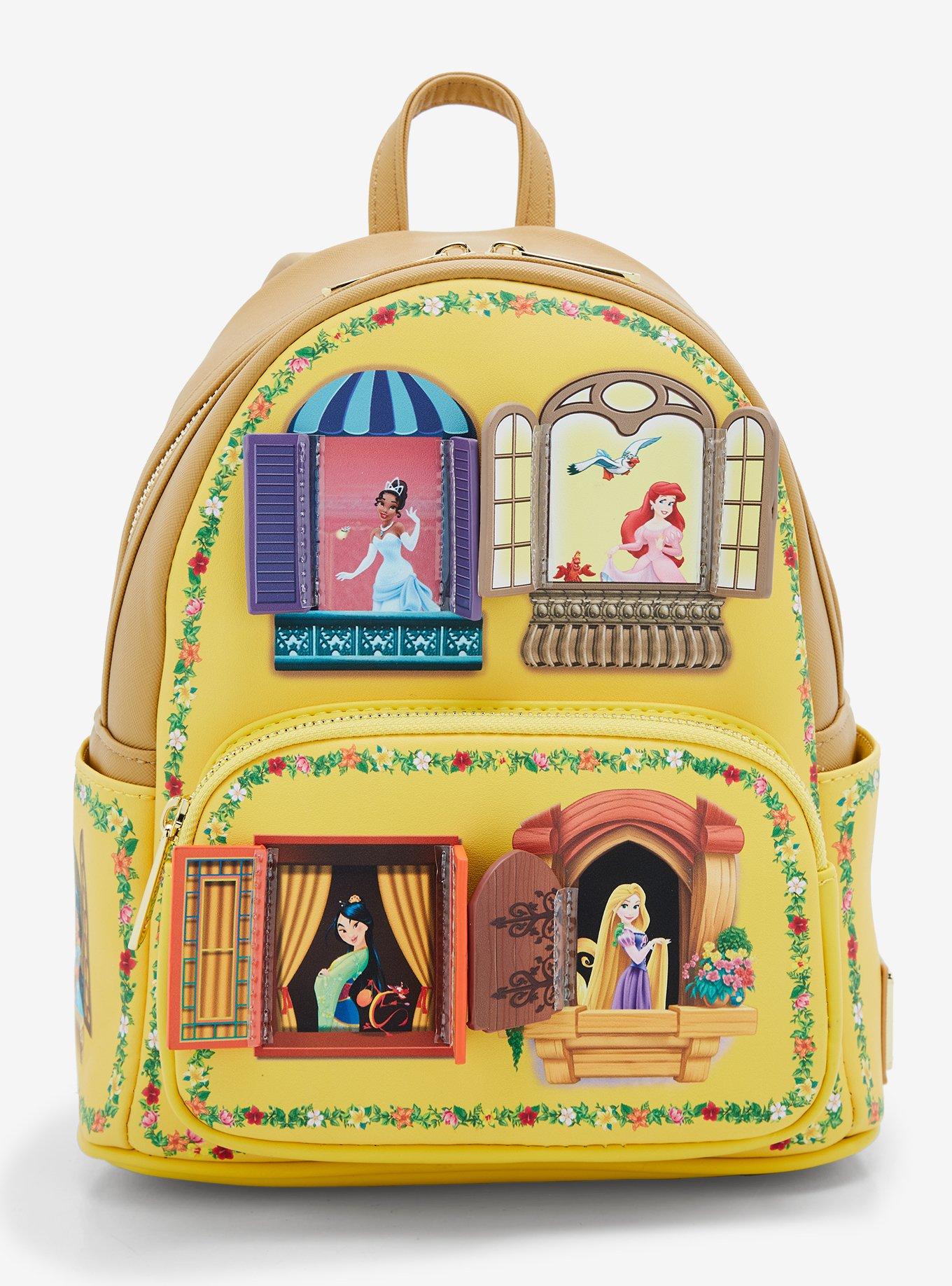 Disney Princesses Backpack With Lunch box set for kids 6 Piece