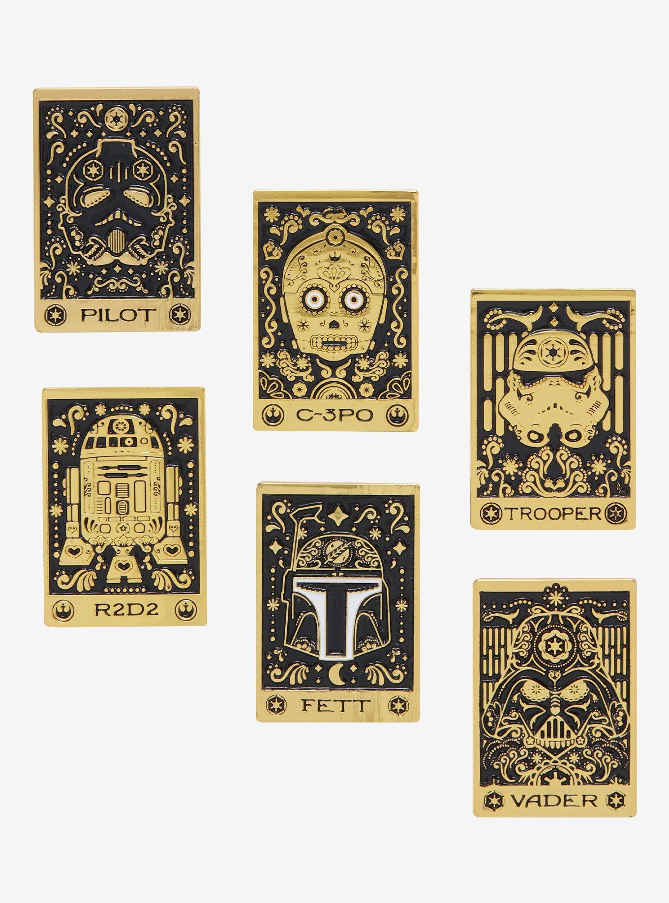 Star Wars Sugar Skull Tarot Card Blind Box Enamel Pin, , hi-res