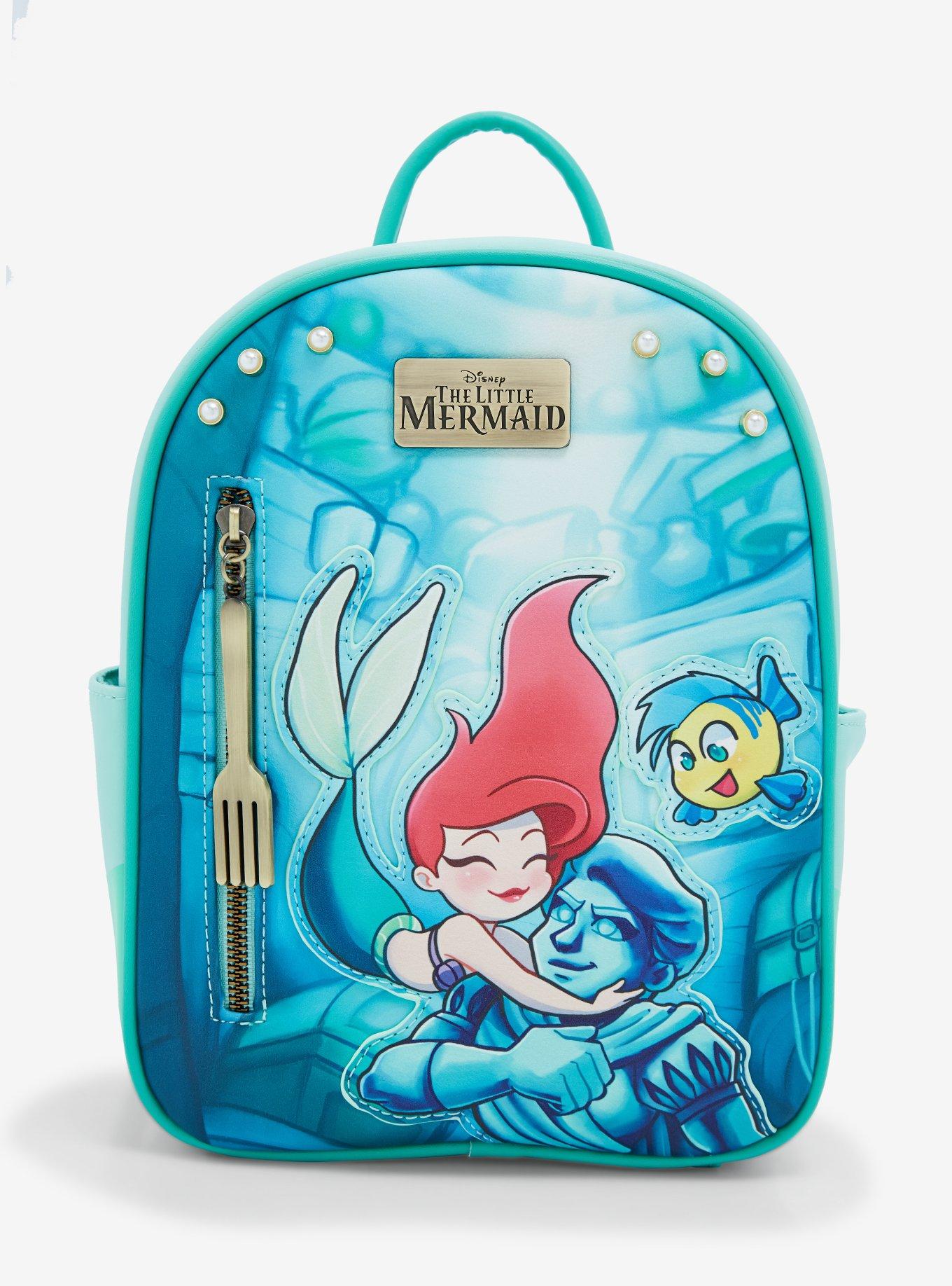 Disney Store Princess Graphic Screen Art Lunch Box Tote Bag Moana Ariel Mulan Aurora Cinderella, Girl's, Size: One size, Grey