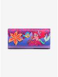 Disney The Little Mermaid Ariel & Flounder Floral Wallet - BoxLunch Exclusive , , hi-res