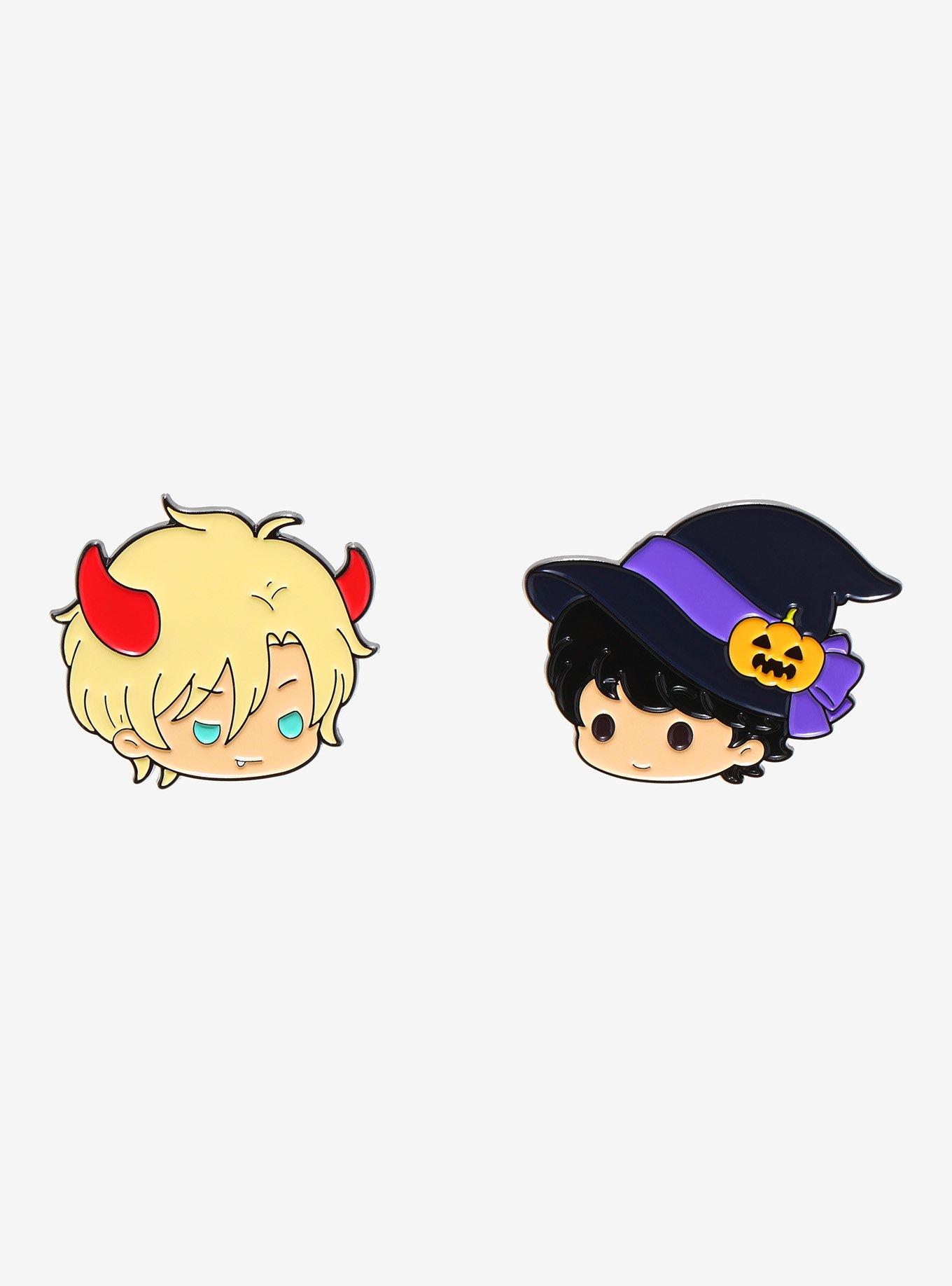 Banana Fish Chibi Ash & Eiji Halloween Enamel Pin Set Hot Topic