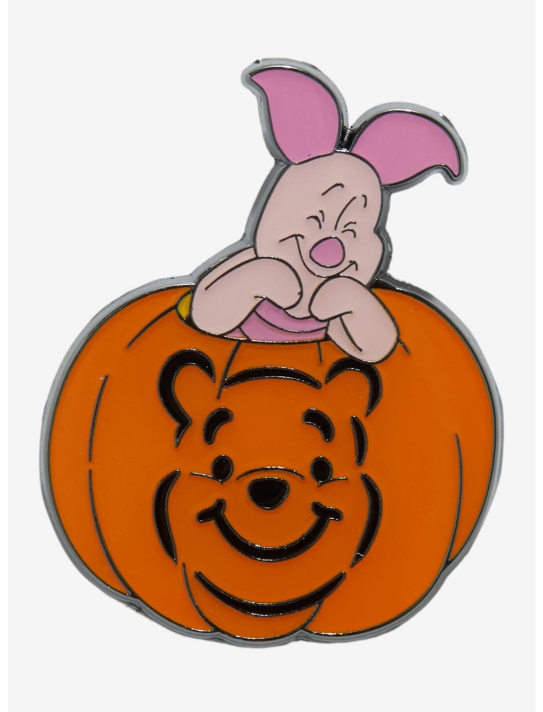 Loungefly Disney Winnie The Pooh Piglet Pumpkin Enamel Pin, , hi-res