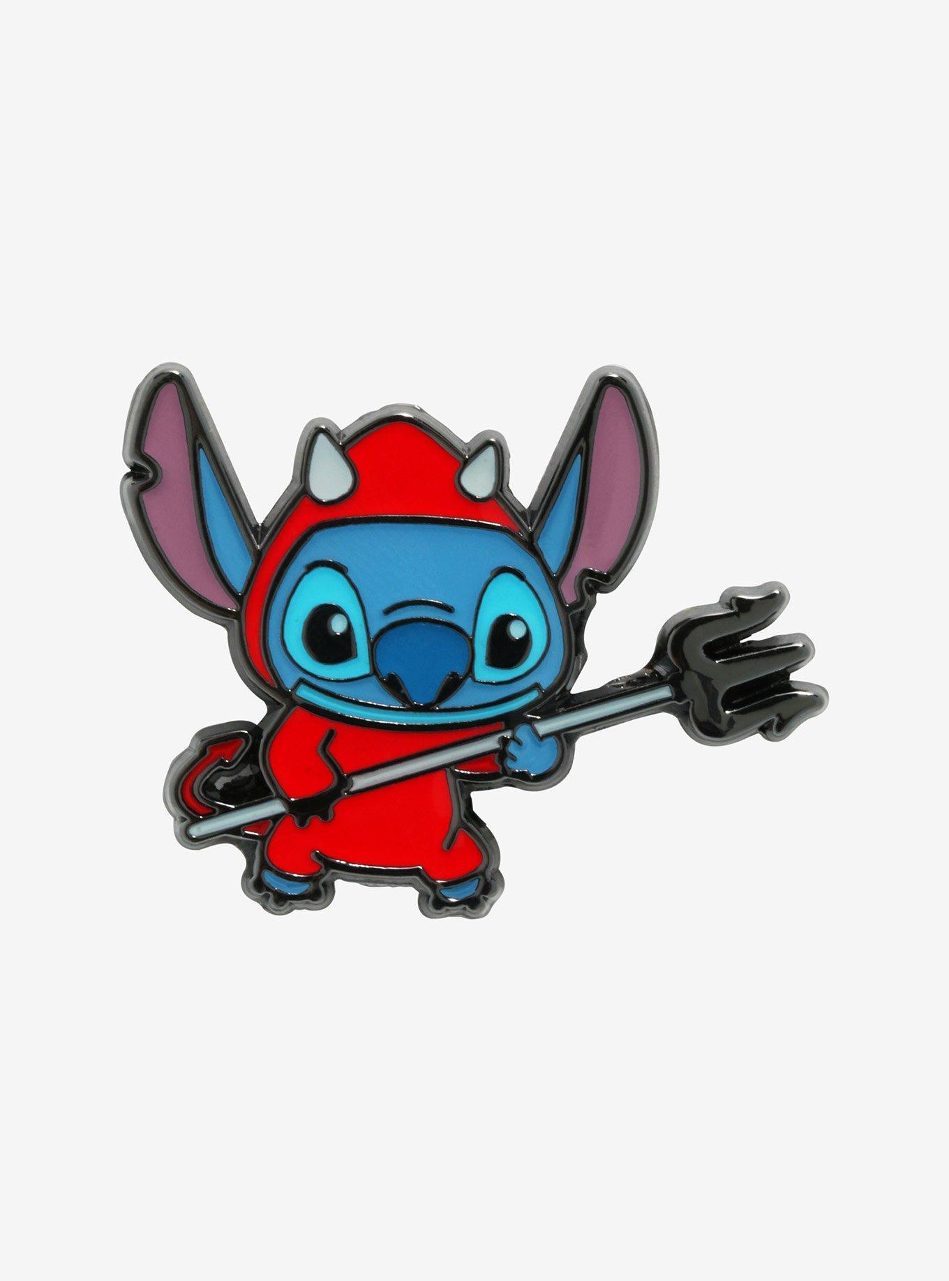 Loungefly Disney Lilo & Stitch Devil Enamel Pin, , hi-res