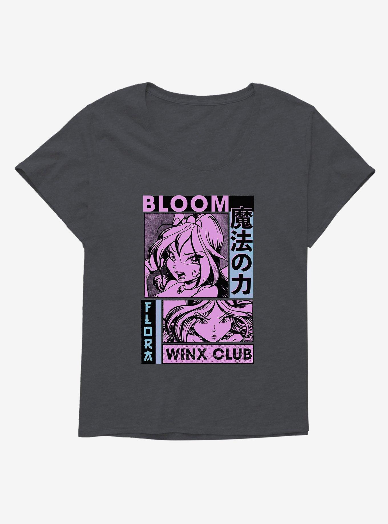 Winx Club Flora & Bloom Comic Girl's T-Shirt Plus Size, , hi-res