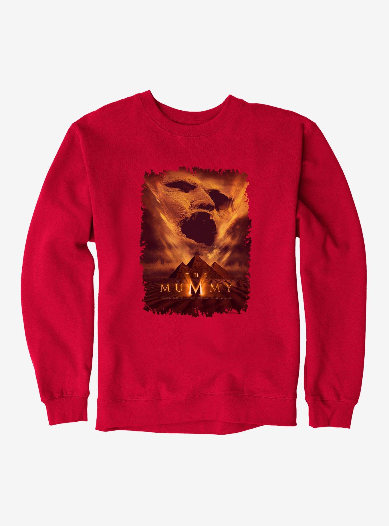 The Mummy Imhotep Poster Sweatshirt, RED, hi-res
