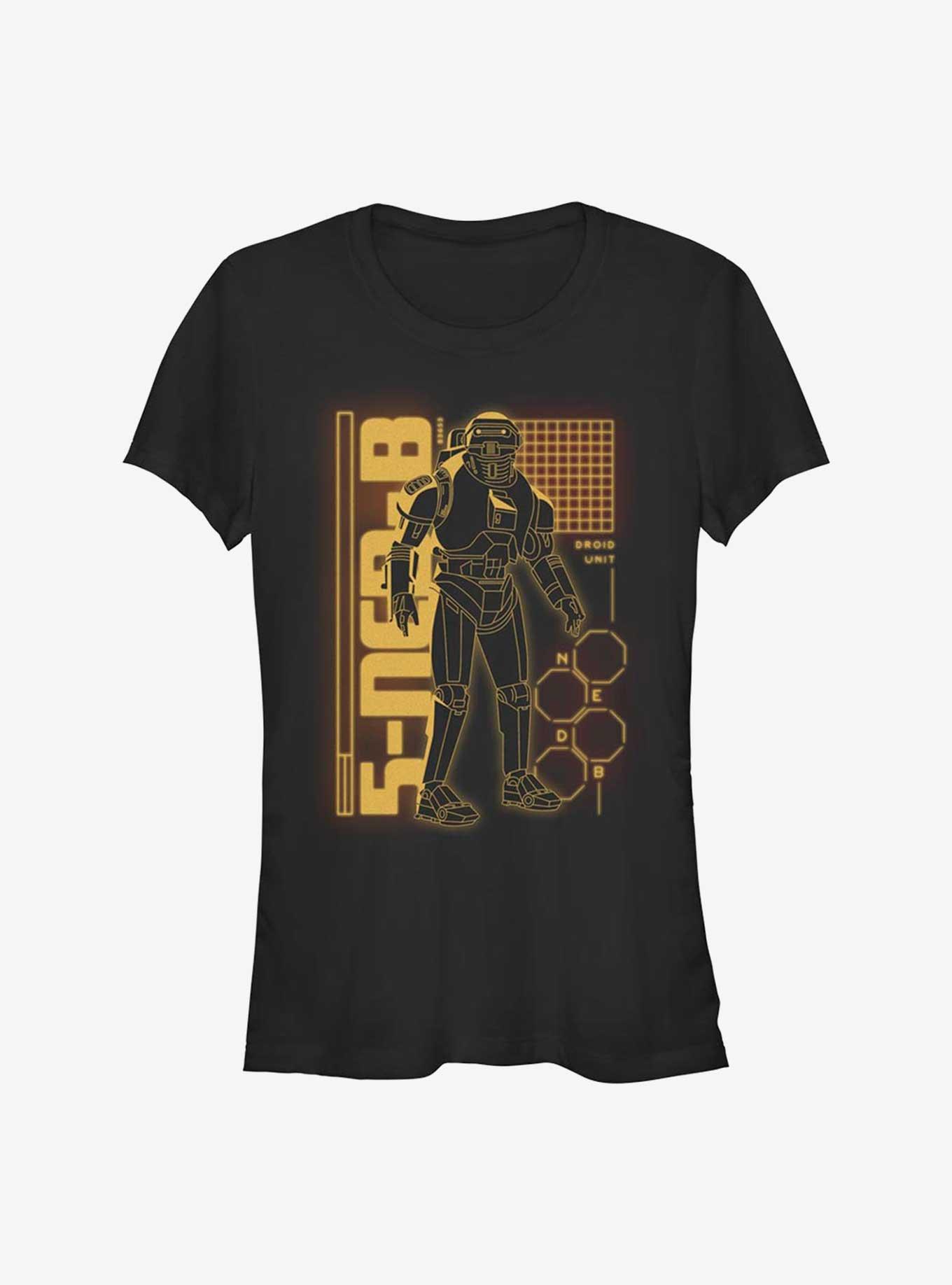 Star Wars Obi-Wan Kenobi 5-Ned-B Droid Girls T-Shirt, BLACK, hi-res