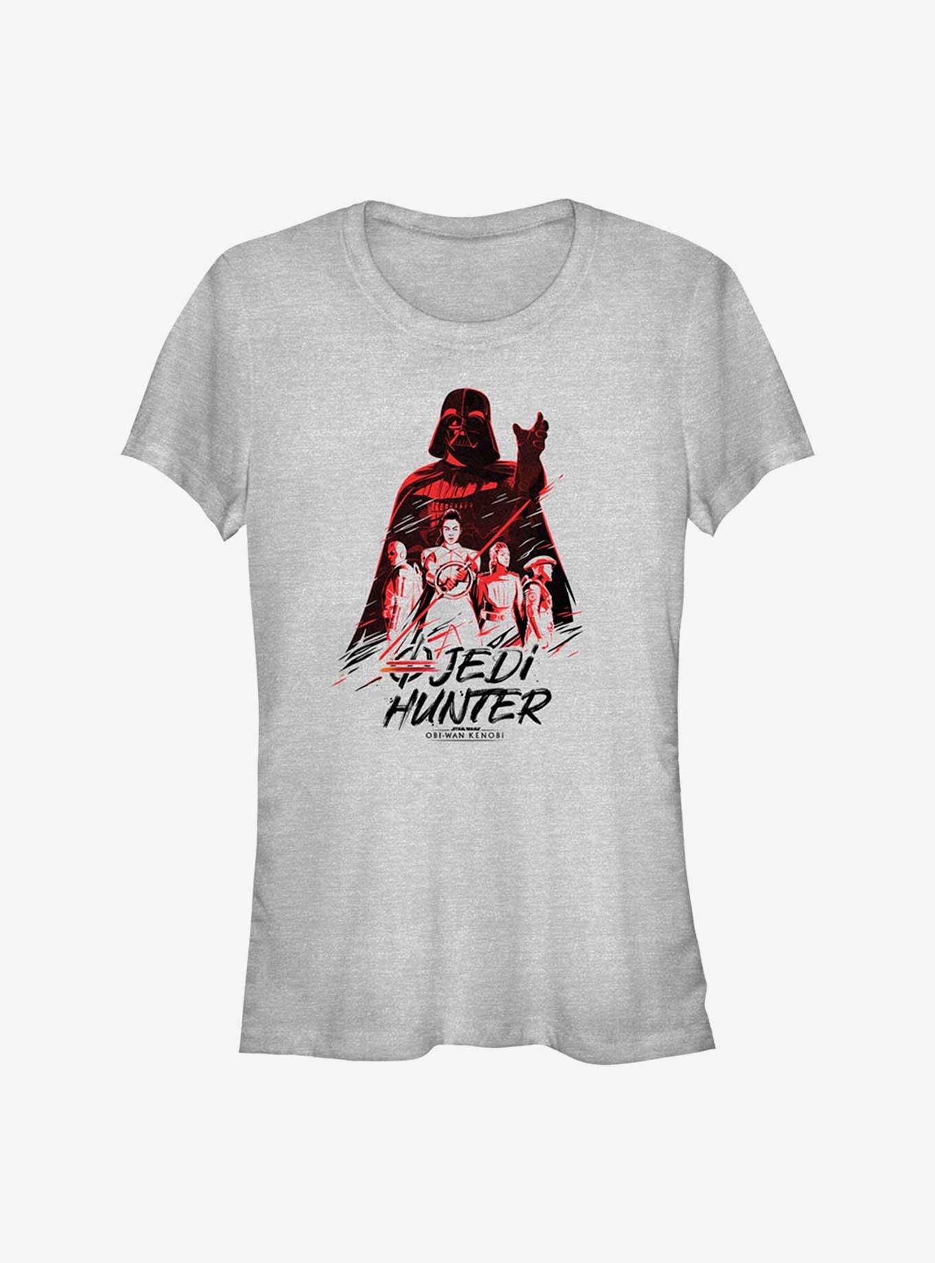 Star Wars Obi-Wan Kenobi Jedi Hunter Girls T-Shirt, ATH HTR, hi-res