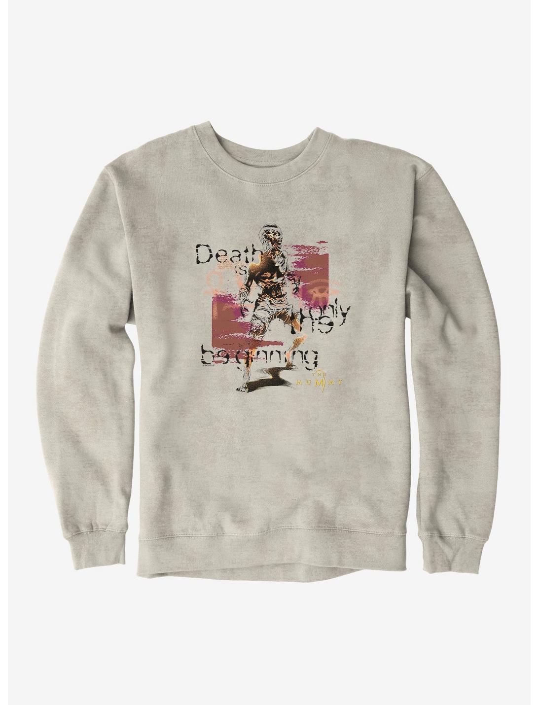 The Mummy Death Is Only The Beginning Sweatshirt, OATMEAL HEATHER, hi-res