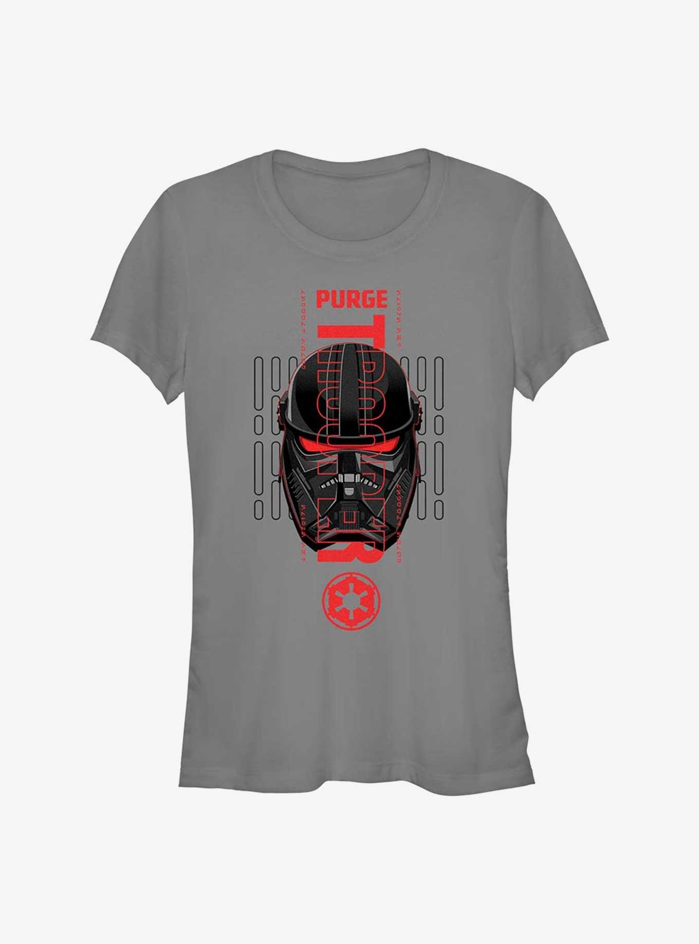 Star Wars Obi-Wan Kenobi Purge Trooper Head Girls T-Shirt