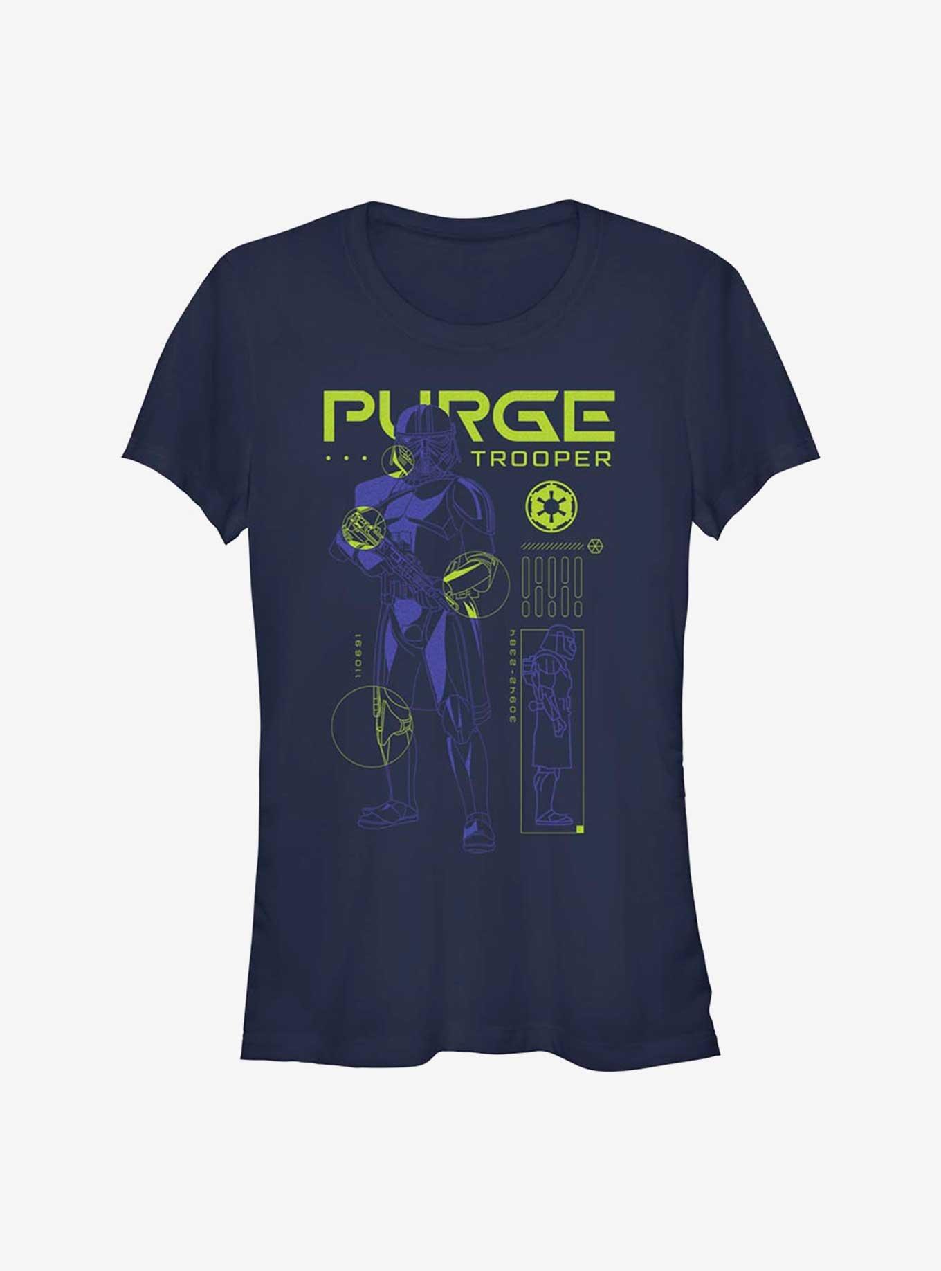 Star Wars Obi-Wan Kenobi Purge Trooper Schematic Girls T-Shirt, , hi-res