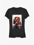 Star Wars Obi-Wan Kenobi Vader Profile Poster Girls T-Shirt, BLACK, hi-res