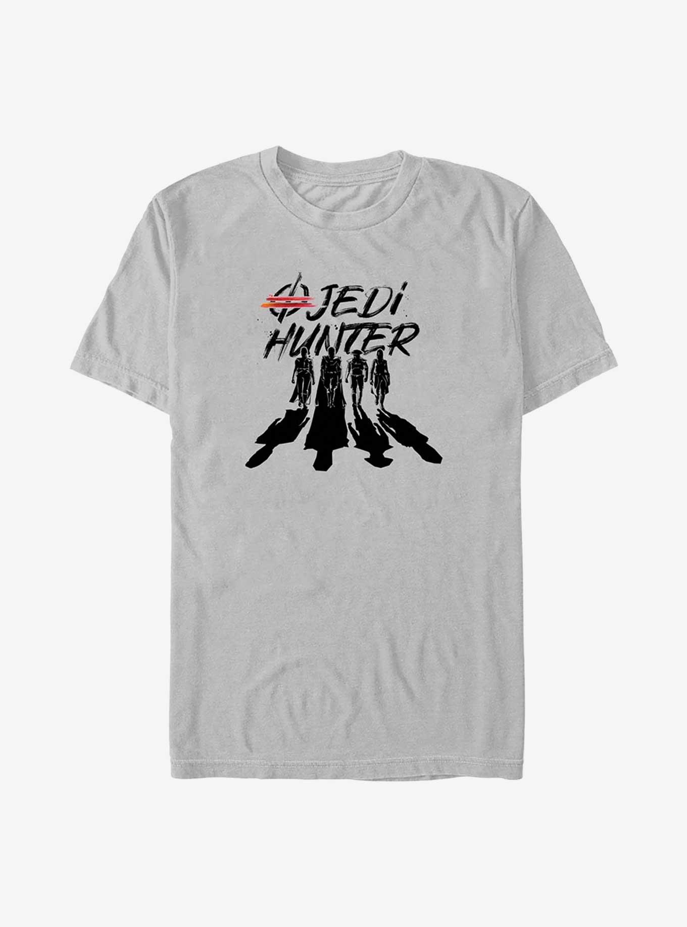 Star Wars Obi-Wan Kenobi Jedi Hunter Silhouettes T-Shirt, SILVER, hi-res