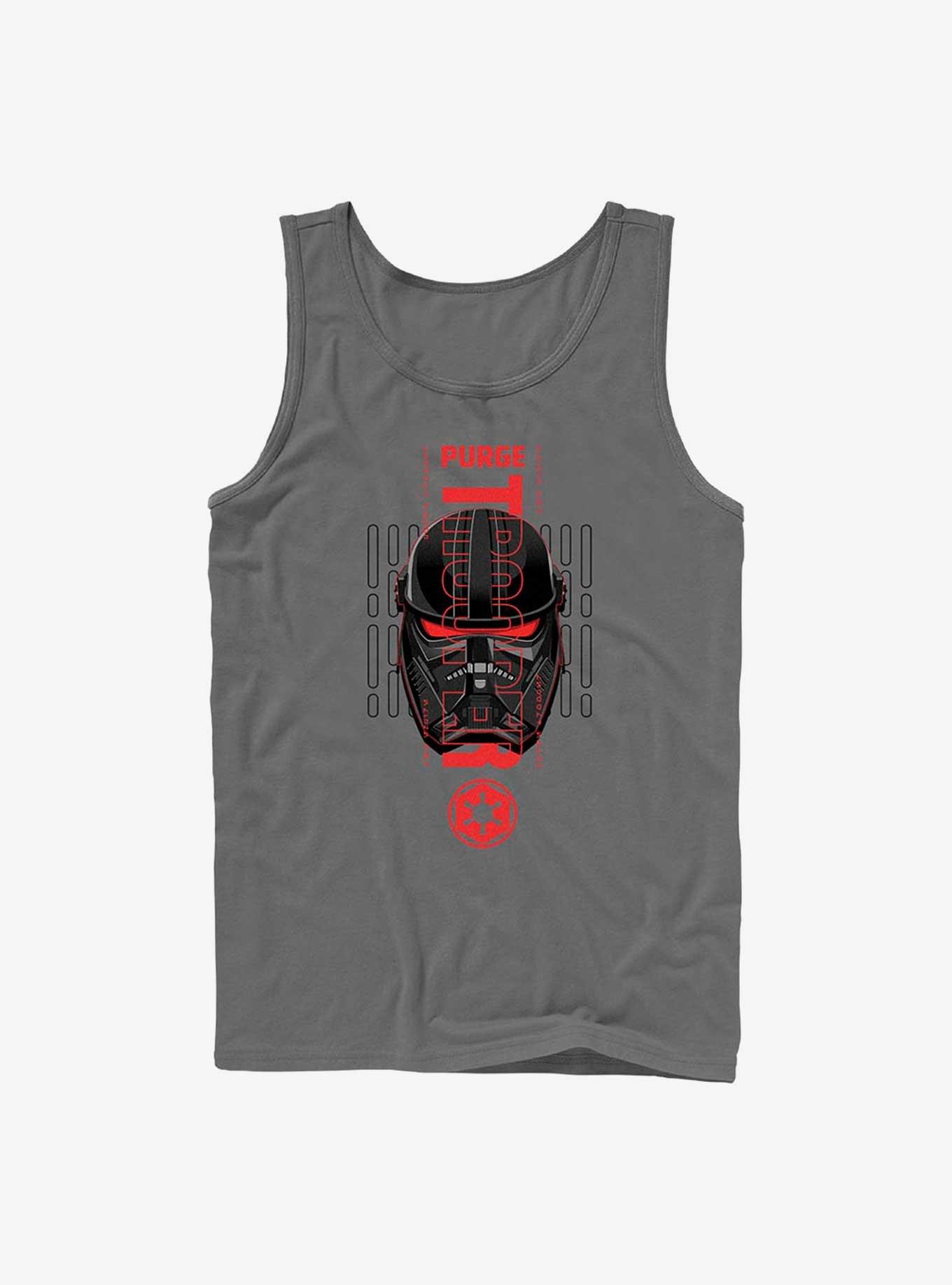 Star Wars Obi-Wan Kenobi Purge Trooper Head Tank Top, CHARCOAL, hi-res