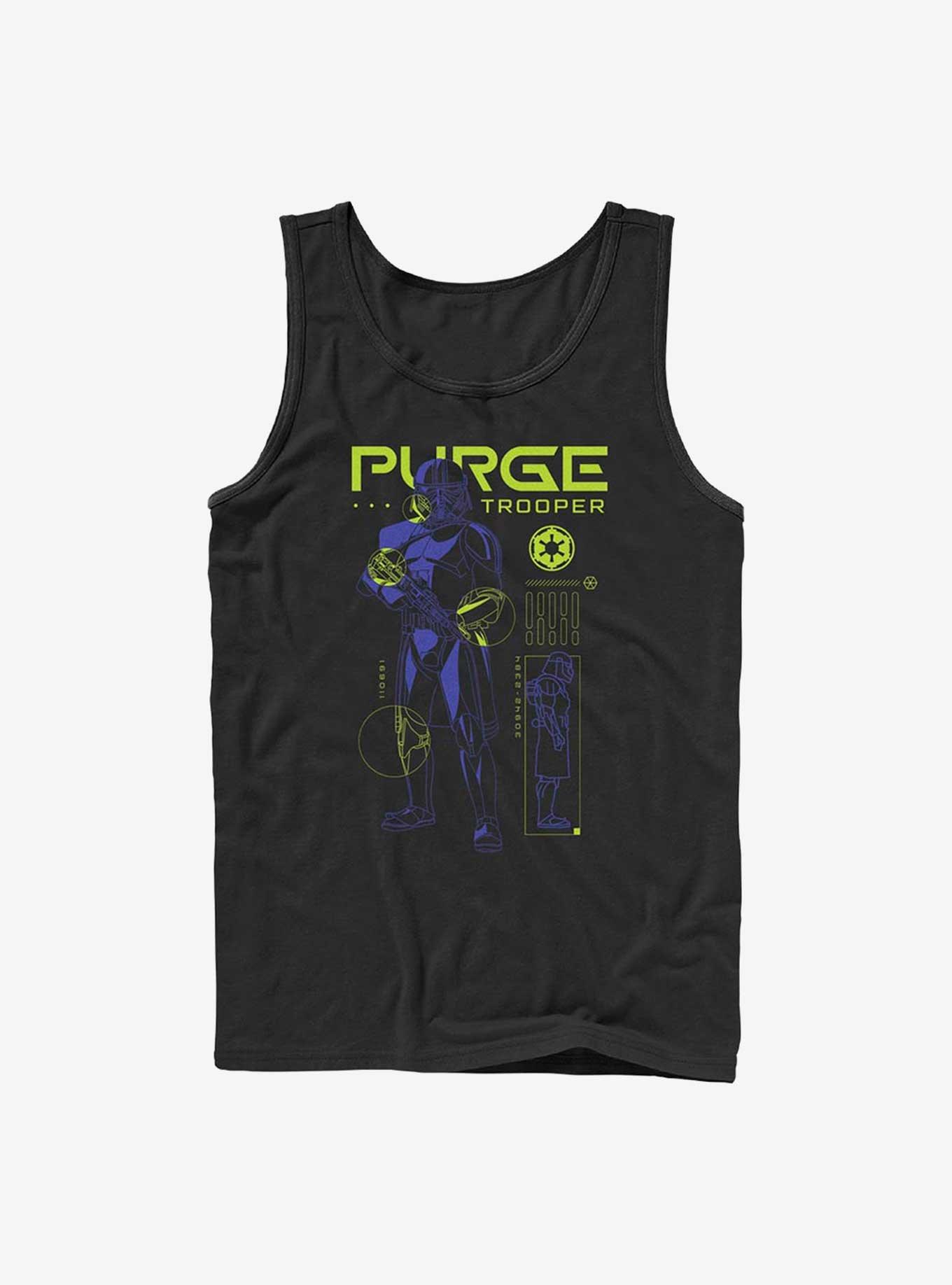 Star Wars Obi-Wan Kenobi Purge Trooper Schematic Tank Top, , hi-res