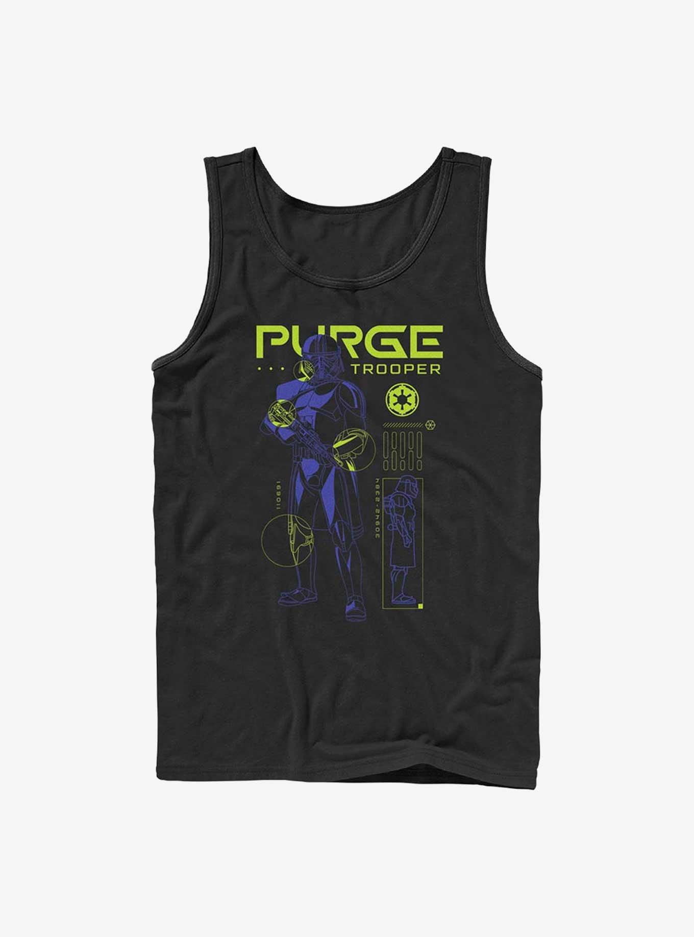 Star Wars Obi-Wan Kenobi Purge Trooper Schematic Tank Top, BLACK, hi-res