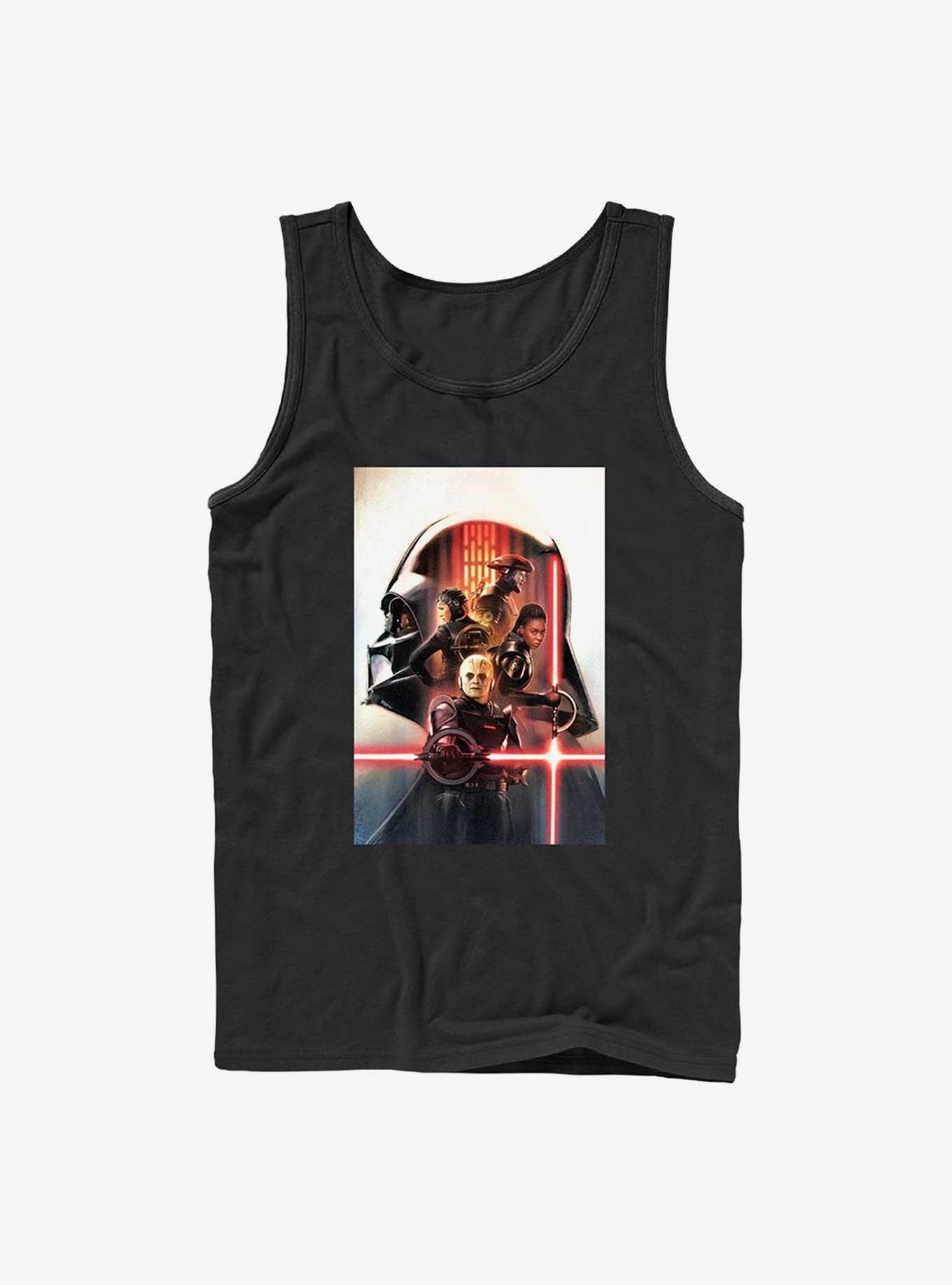 Star Wars Obi-Wan Kenobi Vader Profile Poster Tank Top, BLACK, hi-res