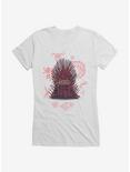 Game Of Thrones Blood Stained Throne Girls T-Shirt, WHITE, hi-res