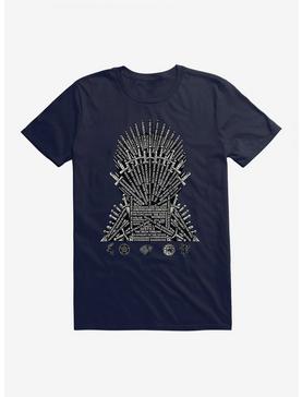 Game Of Thrones Episode Names Throne T-Shirt, NAVY, hi-res