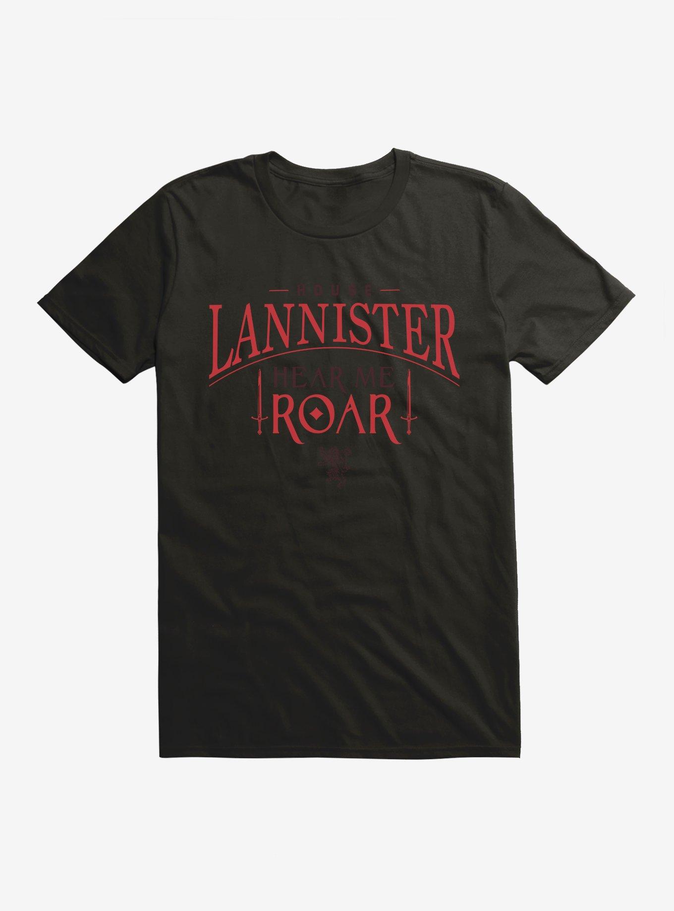 Game Of Thrones House Lannister Hear Me Roar T-Shirt