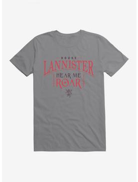 Game Of Thrones House Lannister Hear Me Roar T-Shirt, STORM GREY, hi-res