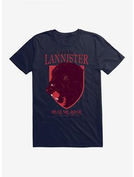 Game Of Thrones House Lannister Lion Words T-Shirt, NAVY, hi-res