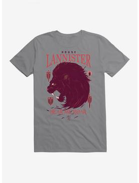 Game Of Thrones House Lannister Words T-Shirt, STORM GREY, hi-res