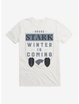 Game Of Thrones House Stark Words Script T-Shirt, WHITE, hi-res