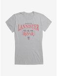 Game Of Thrones House Lannister Hear Me Roar Girls T-Shirt, HEATHER, hi-res