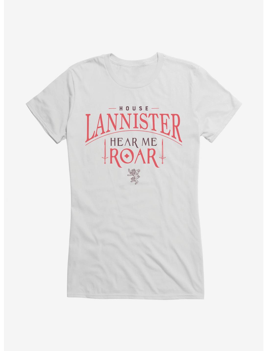 Game Of Thrones House Lannister Hear Me Roar Girls T-Shirt, , hi-res