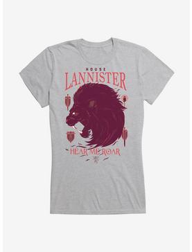 Game Of Thrones House Lannister Words Girls T-Shirt, HEATHER, hi-res