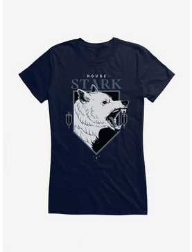 Game Of Thrones House Stark Direwolf Girls T-Shirt, NAVY, hi-res