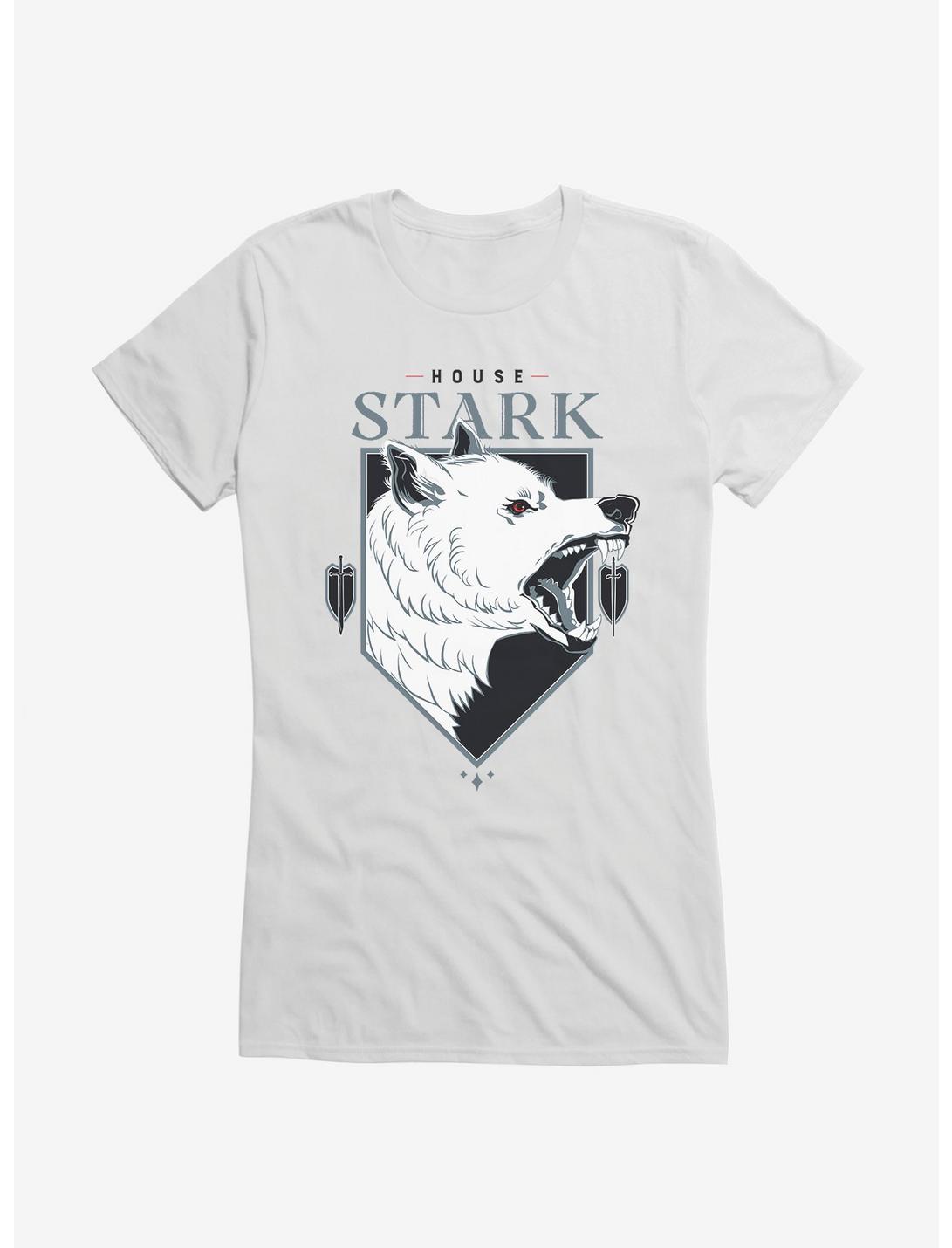 Game Of Thrones House Stark Direwolf Girls T-Shirt, WHITE, hi-res