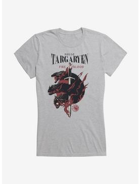 Game Of Thrones House Targaryen Words Girls T-Shirt, HEATHER, hi-res