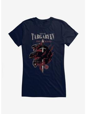 Game Of Thrones House Targaryen Words Girls T-Shirt, NAVY, hi-res