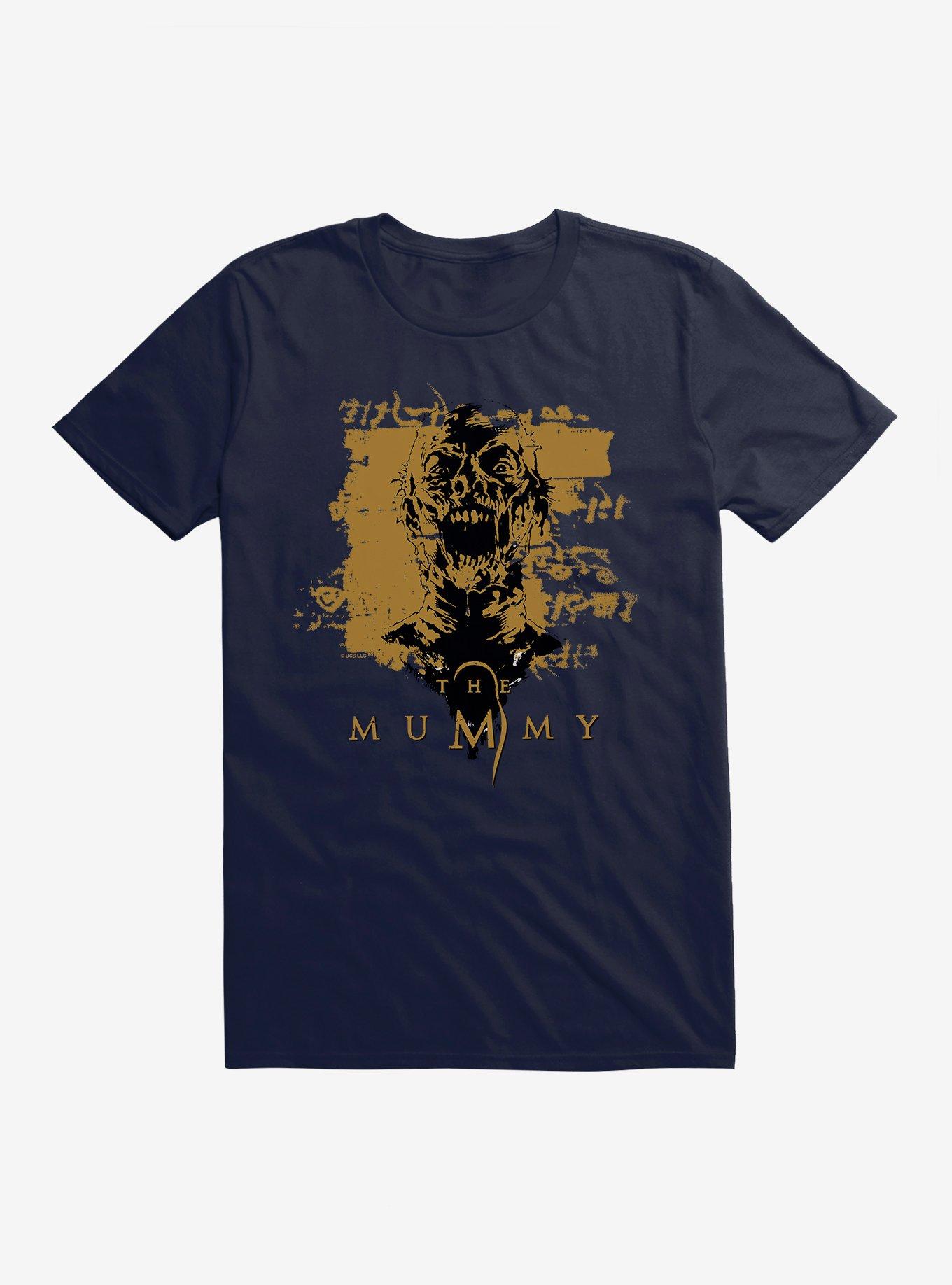 The Mummy Distressed Hieroglyphics T-Shirt, , hi-res