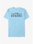 Star Wars Obi-Wan Kenobi Logo Weathered T-Shirt, LT BLUE, hi-res