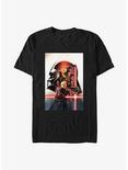 Star Wars Obi-Wan Kenobi Vader Profile Poster T-Shirt, BLACK, hi-res