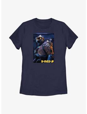 Star Wars Obi-Wan Kenobi 5-NED-B Painting Womens T-Shirt, NAVY, hi-res
