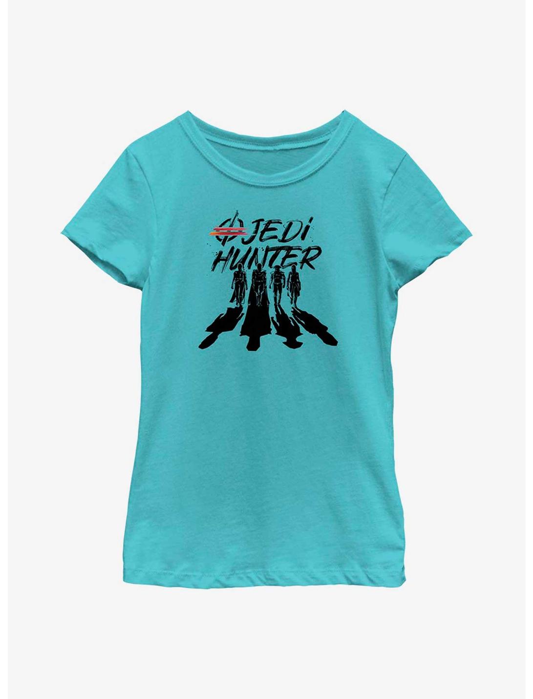 Star Wars Obi-Wan Kenobi Jedi Hunter Silhouettes Youth Girls T-Shirt, TAHI BLUE, hi-res