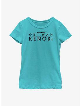Star Wars Obi-Wan Kenobi Logo Weathered Youth Girls T-Shirt, TAHI BLUE, hi-res